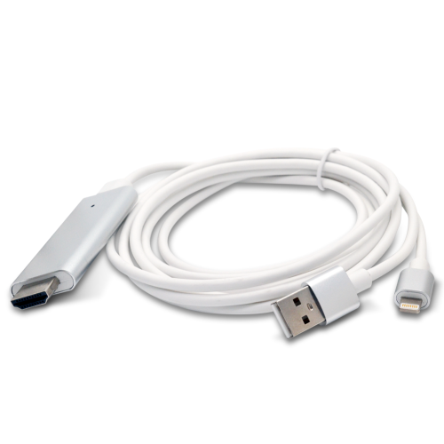 HDMI to USB A male + Lightning 8p Cable
