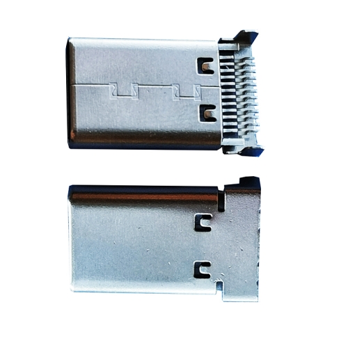 3.1 USBTYPE-C公头焊板式 24P双排贴板type-c座子 沉板0.95TYPE-C